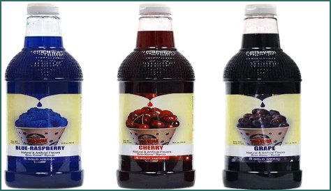 A Perfect Pair: A Burger And A Grape Snow Cone